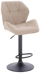 HR212W Scaun Latte Boucle cu Bază Neagră