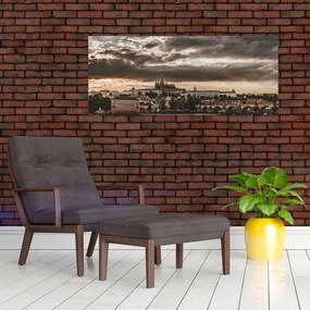 Tablou Castelului Praga în amurg (120x50 cm)