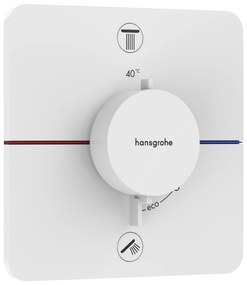 Hansgrohe ShowerSelect Comfort Q baterie cadă-duș ascuns cu termostat alb 15583700