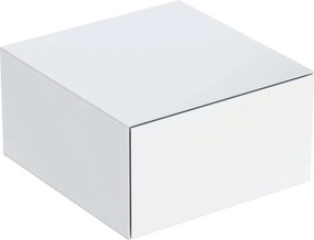 Dulap mediu suspendat Geberit One alb lucios cu 1 sertar 45 cm