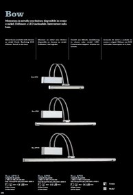Aplica de perete LED Bow ap d46 crom