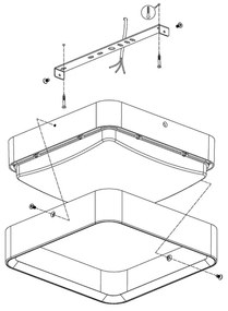 Eglo 97295 - LED plafonieră exterioară dimabilă PIOVE-C LED/14,6W/230V