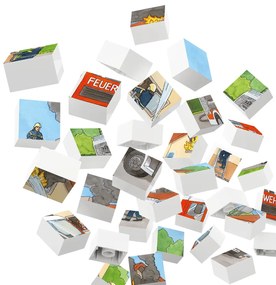Puzzle Masina de pompieri Hubelino (35 piese)