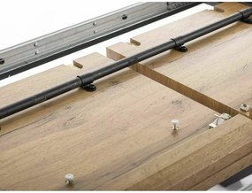 Masa extensibila Xaviero II stejar artizan/negru L160-240xl90 cm