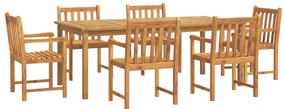 3206279 vidaXL Set mobilier de grădină, 7 piese, lemn masiv de acacia