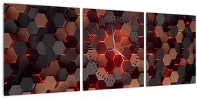 Tablou - Abstracția futuristă (cu ceas) (90x30 cm)