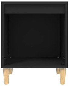 Noptiera, negru, 40x35x50 cm, lemn prelucrat 1, Negru