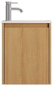 Dulap de baie COMO cu lavoar, 40 cm, stejar