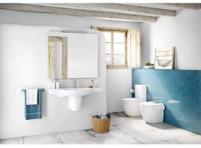 Roca A357247000 - Bideu de podea MERIDIAN ceramică/alb