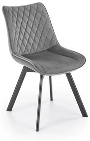 Scaun K520 velvet gri
