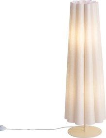 Lampă de podea Japandi Bej cu abajur din țesătură 95 cm cu 2 lumini - Jenni