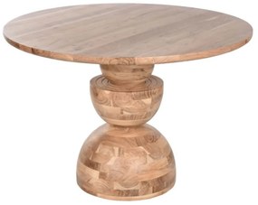 Masă rotundă dining din lemn de acacia, Ø115 cm, „Nayara”