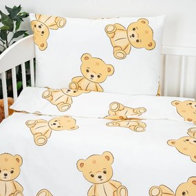 Lenjerie de bumbac pentru pătuț 4Home Teddies, 100x 135 cm, 40 x 60 cm, 100 x 135 cm, 40 x 60 cm
