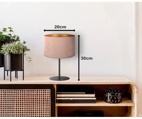 Lampă de masă Duolla ROLLER 1xE14/15W/230V d. 20 cm bej/auriu