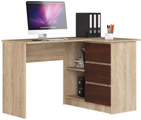 Masă PC de colț Bodhi  (Stejar sonoma + wenge) (D). 1069603