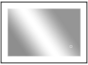 HOMCOM Oglinda LED pentru Baie cu 3 Temperaturi și Lumină cu Intensitate Reglabilă, 70x3x50 cm, Negru | Aosom Romania