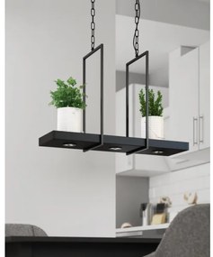 Markslöjd 105780 - LED Lustră dimmabilă pe lanț TRAY 3xLED/3W/230V negru