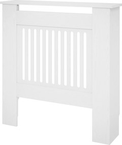 HOMCOM Copertă de Ventilație, Copertă de Căldură, 78 x 19 x 81 cm, Copertă de Căldură pentru Dormitor, Sufragerie, MDF, Alb | Aosom Romania