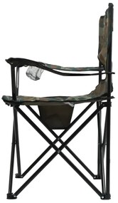 Scaun camping pliabil camuflaj