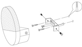 Eglo 96041 - Corp de iluminat LED perete metruASS 1 1xLED/4,5W/230V