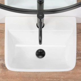 Rea Remi lavoar 45.5x36 cm dreptunghiular de blat alb REA-U6961