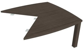 Extensie birou Verno+ 141,4 x 141,4 cm, diagonal, stejar antracit