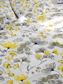 Lenjerie de pat crep cu frunze