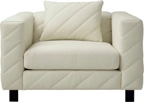 Fotoliu design LUX Avellino, Reve cream