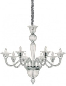 Candelabru elegant cu 8 brate BRIGITTA SP8 TRASPARENTE 199382 IDL