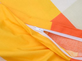 Lenjerie de pat din bumbac Renforce ORANGE KUBE colorat Dimensiunile lenjeriei: 70 x 90 cm | 140 x 200 cm