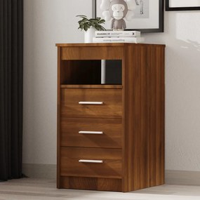 815095 vidaXL Dulap cu sertar, stejar maro, 40x50x76 cm, lemn prelucrat
