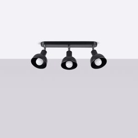 Spot Sollux SL.1318 ELBA 3xE27/15W/230V negru