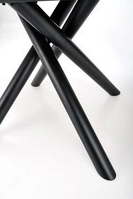 Set masa extensibila Derrick L160-200 cm + 4 scaune K409 gri