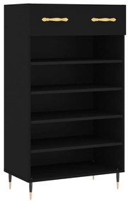 829589 vidaXL Pantofar, negru, 60x35x105 cm, lemn compozit