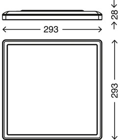Plafonieră LED dimabilă 7081-016 SLIM LED/18W/230V Briloner + telecomandă