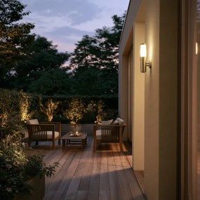 BRILAGI - Lampă de perete pentru exterior cu senzor ELIA 1xE27/20W/230V IP44 crom