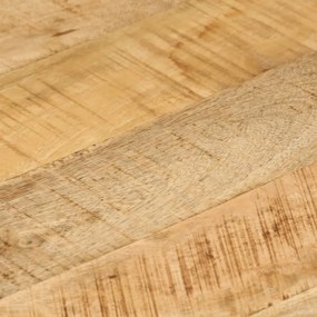 Masa laterala cu sertar si roti, lemn de mango 40 x 40 x 45 cm 1, Maro