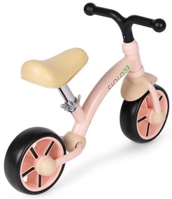 Bicicletă de jogging cu roți EVA și scaun reglabil roz