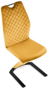 Scaun K442 velvet mustariu