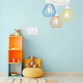 Lustră aplicată AUDREY 3xE27/60W/230V multicoloră
