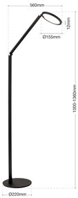 Lampadar LED reglabil design modern FATI