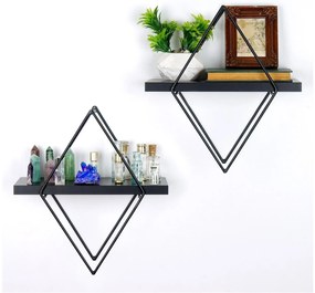 Raft decorativ de perete Duvelo 15 (negru) . 1093638
