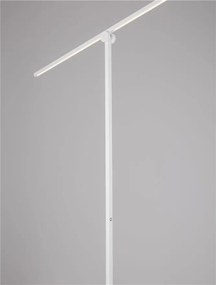 Lampa LED dimabila de podea directionabila TENSO alba