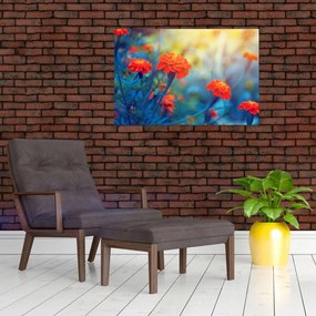 Tablou - Flori portocalii (90x60 cm)