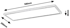 Plafoniera LED design modern Pavel alb