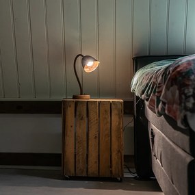 Lampă de masă rustică maro ruginiu - Rax