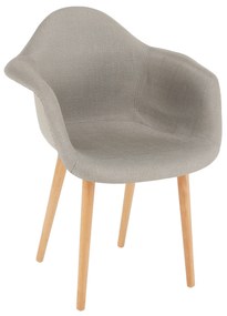 Fotoliu de design, gri/fag, KADIR NEW TIP 4