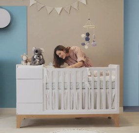 Patut pentru copii multifunctional UP! alb 70×120 cm