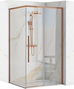 Cabina de dus SOLAR Copper Brush 90x90 cm