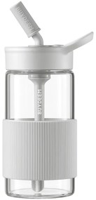 Sticla Buydeem CD1017-OW, 500 ml, Pai incorporat, Rezistenta la scurgeri, Sticla rezistenta la caldura pana la 150°C, Fara BPA, Alb